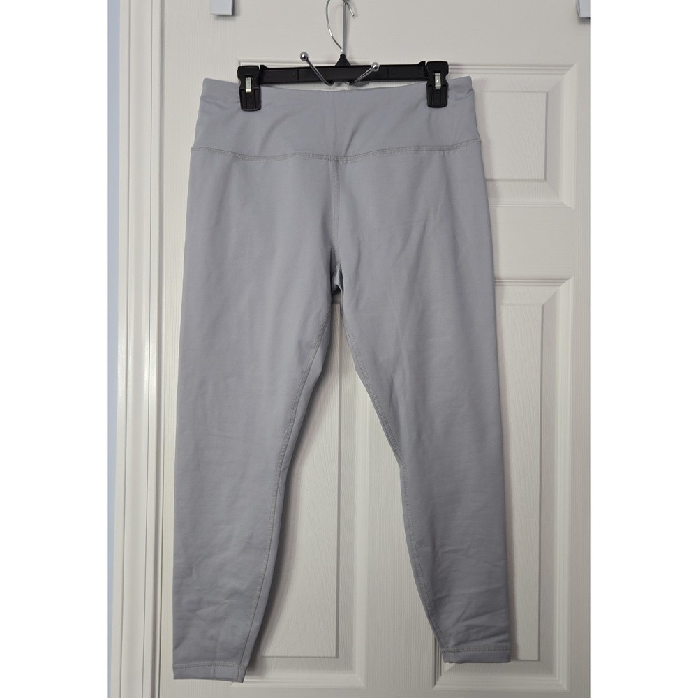 Zelos Womans Athletic‎ Leggings Size Large Grey Ankle lenght.